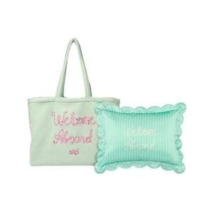 Slip Pure Silk Travel Pillow with Complimentary Beach Bag - Les Vacances Haarstyling set, 1 st