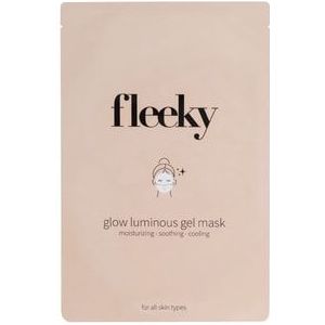 fleeky Glow Luminous Gel masker hydratatie en Glow Gezichtsmasker, 3 st