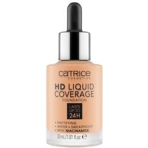 Catrice HD Liquid Coverage Vloeibare foundation, Nr. 038 - Honey Beige, 30 ml