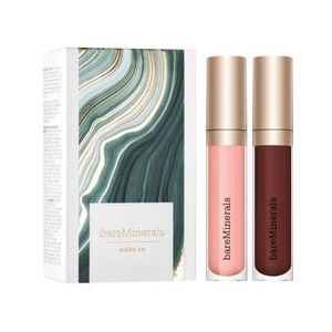 bareMinerals Gleam On Lip Gloss-Balm Duo Lip Kits, Serenity, Cranberry, 1 st