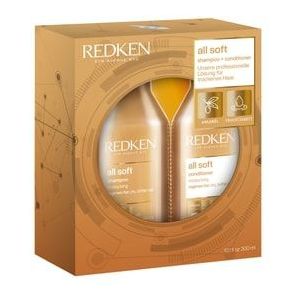 Redken All Soft Shampoo + Conditioner Springset Haarverzorgingsset, 1 st