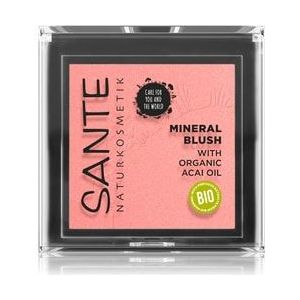 Sante Naturkosmetik - No. 01 Mellow Peach - Mineral Blush - Roze - BIO-gecertificeerd