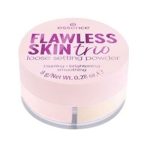 essence Flawless Skin trio loose setting powder Fixeerpoeder, Nr. 10, 8 g