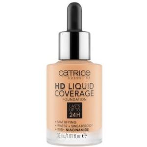 Catrice HD Liquid Coverage Vloeibare foundation, Nr. 037 - Golden Beige, 30 ml