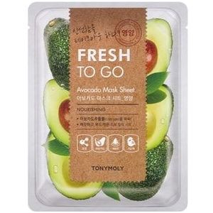 Tonymoly Fresh To Go Avocado Mask Sheet Gezichtsmasker, 20 g