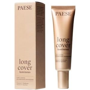 Paese Cosmetics Long Cover Luminous Foundation Vloeibare foundation, Nr. 0,5 Ivory, 30 ml