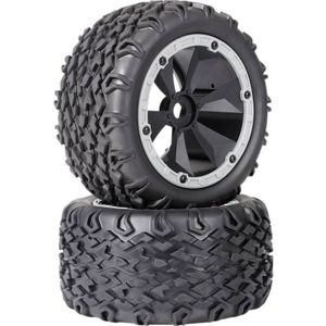 Reely  RC auto wielen 2 stusk voor monstertruck schaal 1:8 - 6-spaaks - zwart