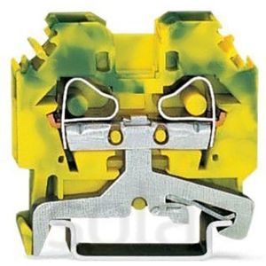 Wago - aardrijgklem - aardklem - 2draads - groen/geel - 282-107 - 50 stuks