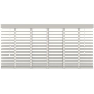 Houten jaloezie - 60x220 cm (bxh) - 50 mm - wit