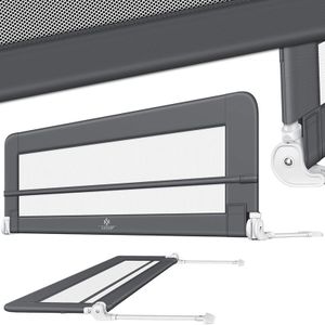 Kesser - bedhekje / kinderbedhek - voor boxspring - valbeveiligingsbed voor bed - 180 cm - grijs / antraciet