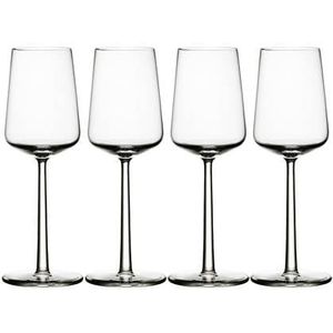 Iittala Essence - Wijnglazen Witte Wijn – Vaatwasserbestendig - Transparant - 33 cl – Set van 4 Glazen