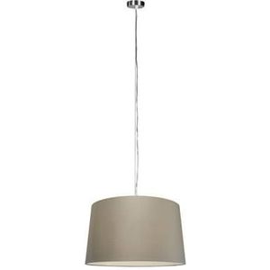 QAZQA Moderne hanglamp staal met kap 45 cm taupe - Cappo 1