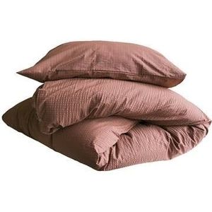 Crisp Sheets Dekbedovertrek 240 x 220 cm - Terracotta