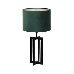 Light & Living Tafellamp Mace|Velours - Zwart|Dutch Green - Ø30x56cm