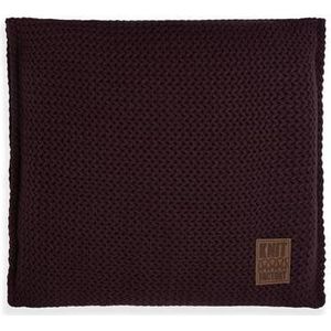 Knit Factory Maxx Sierkussen - Aubergine - 50x50 cm