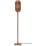 GOOD&MOJO Vloerlamp Bhutan - Bamboe|Zwart - 20x20x145cm