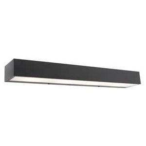 QAZQA Design langwerpige wandlamp zwart 60 cm - Houx