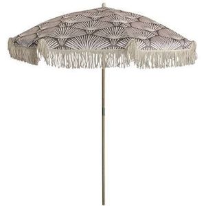 by fonQ basic Tassel Parasol Ø 200 cm - Shell Mokka