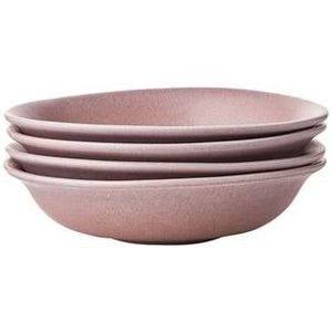by fonQ Mixed Ceramics Pastaborden 4st. - Ø 22 cm - Dusty Rose