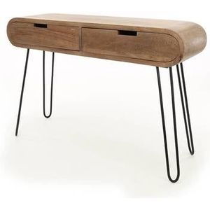 MOOS Bruce Sidetable met 2 Lades - Mangohout