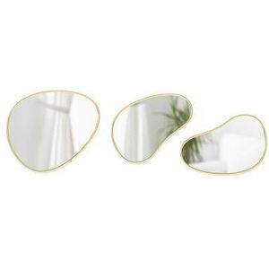 Umbra Hubba Pebble Spiegel - Set van 3 - Brass