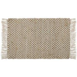 ZERDALI - Laagpolig vloerkleed - Beige - 50 x 80 cm - Katoen