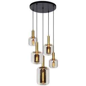 Lucide JOANET Hanglamp 5xE27 - Fumé