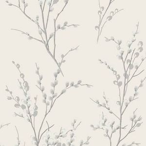 Laura Ashley Vliesbehangs-sPussy Willow Steel - 10mx52cm