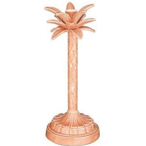 Mica Decorations Kandelaar Palmboom - H30 x Ø13 cm - Roze