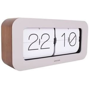 Karlsson - Wall | Table clock Matiz bamboo warm grey