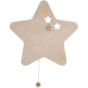 Baby's Only Wandlamp ster Wonder - Bruin - 26x27 cm