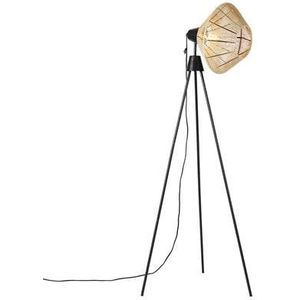 QAZQA Landelijke vloerlamp tripod touw - Jenthe