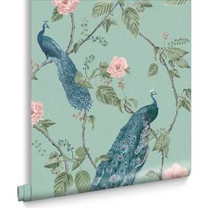 Graham & Brown | Vliesbehang - Resplendence Aqua - Blauw