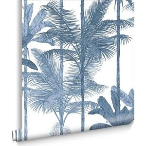 Graham & Brown | Vliesbehang - Jungle Cobalt - Blauw