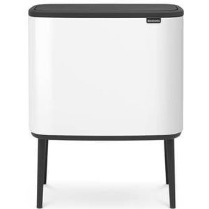 Brabantia Bo Touch Bin Afvalemmer 11 + 23 L - Wit