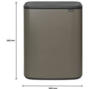 Brabantia Bo Touch Bin Prullenbak met Deksel 60 Liter