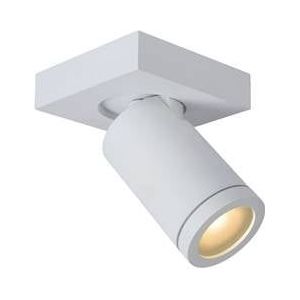 Lucide TAYLOR Plafondspot Badkamer - LED Dim to warm - GU10 - 1x5W 2200K/3000K - IP44 - Wit