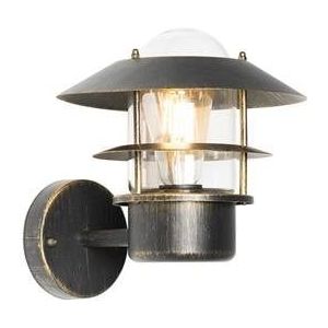 QAZQA Vintage buitenwandlamp antiek goud IP44 - Prato