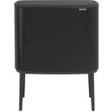 Brabantia Bo Touch Bin Prullenbak - 11 + 23 liter - Afvalscheiding - Matt Black