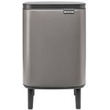 Brabantia Bo Hi Prullenbak - 7 liter - Platinum