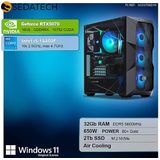 Sedatech - Advanced Gaming PC - Desktop Computer - Intel i5-14400F - Geforce RTX5070 - 32Gb DDR5 - 2Tb SSD M.2 - Windows 11