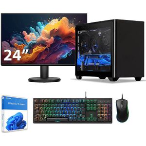 Sedatech Pakket Gaming Mini-PC Waterkoeling ITX • i9-12900KF • RTX4060 • 16Gb DDR5 • 1Tb SSD M.2 • Windows 11 • Monitor 24''