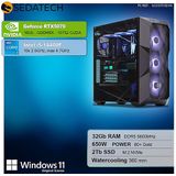 Sedatech - Advanced Gaming PC - Waterkoeling - Intel i5-14400F - Geforce RTX5070 - 32Gb DDR5 - 2Tb SSD M.2 - Windows 11 - Desktop computer