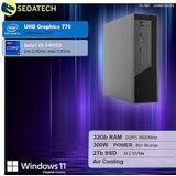 Sedatech Mini-PC Werkstation ITX - Intel i9-14900 - 32Gb DDR5 - 2Tb SSD - Windows 11 - Desktop computer