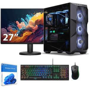 Sedatech Pakket Gaming PC ATX Premium • AMD Ryzen 5 7600X • RTX4060Ti • 32Gb DDR5 • 2Tb SSD M.2 • Windows 11 • Monitor 27''