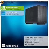 Sedatech Mini-PC Werkstation - Micro ATX - Intel i5-14400F - Geforce RTX4060 - 32Gb DDR5 - 2Tb SSD M.2 - Windows 11 - Desktop computer