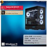 Sedatech - Advanced Gaming PC - Waterkoeling XL Vision - AMD Ryzen 5 9600X - Radeon RX 9070XT - 32Gb DDR5 - 2Tb SSD M.2 - Desktop computer