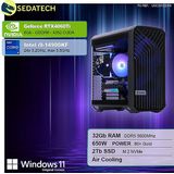 Sedatech - Werkstation Compact ATX - Intel i9-14900KF - Geforce RTX4060Ti - 32Gb DDR5 - 2Tb SSD M.2 - Windows 11 - Desktop computer