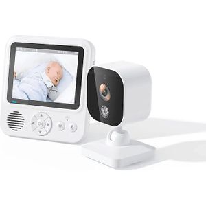 Videomonitor met camera 2.4G transmissie, babyfoon met 2-weg audio, infrarood nachtzicht