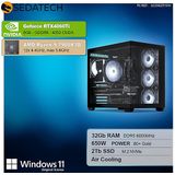 Sedatech - Advanced Gaming PC Maxi Vision - Desktop Computer - AMD Ryzen 9 7900X3D - Geforce RTX4060Ti - 32Gb DDR5 - 2Tb SSD M.2 - Windows 11